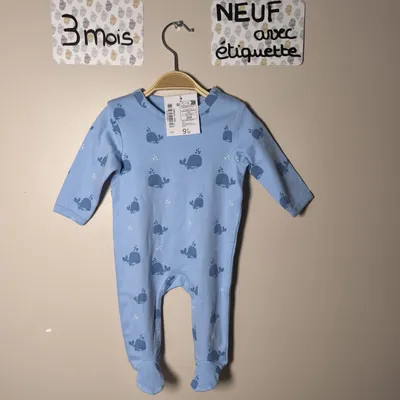 Pyjama mixte la halle taille 3 mois 